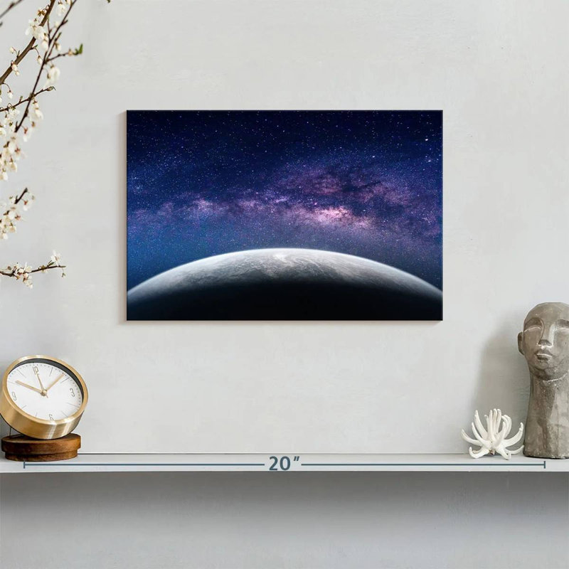 Oberle Earth And The Milky Way, 8" H x 12" W