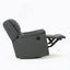 Fauteuil inclinable oscillant en tissu gris anthracite avec fauteuil inclinable manuel-579028152