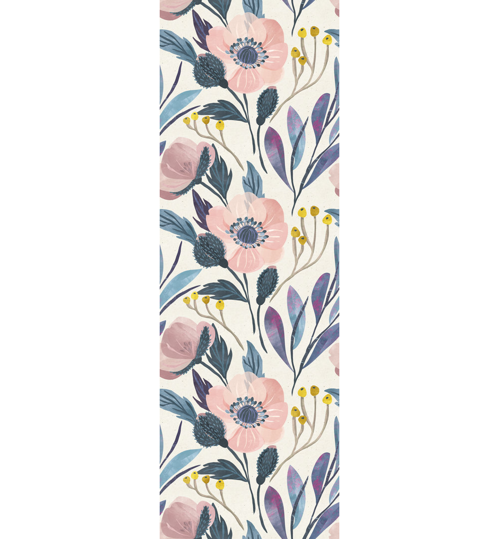 Hermod Peel & Stick Floral Roll Rosdorf Park