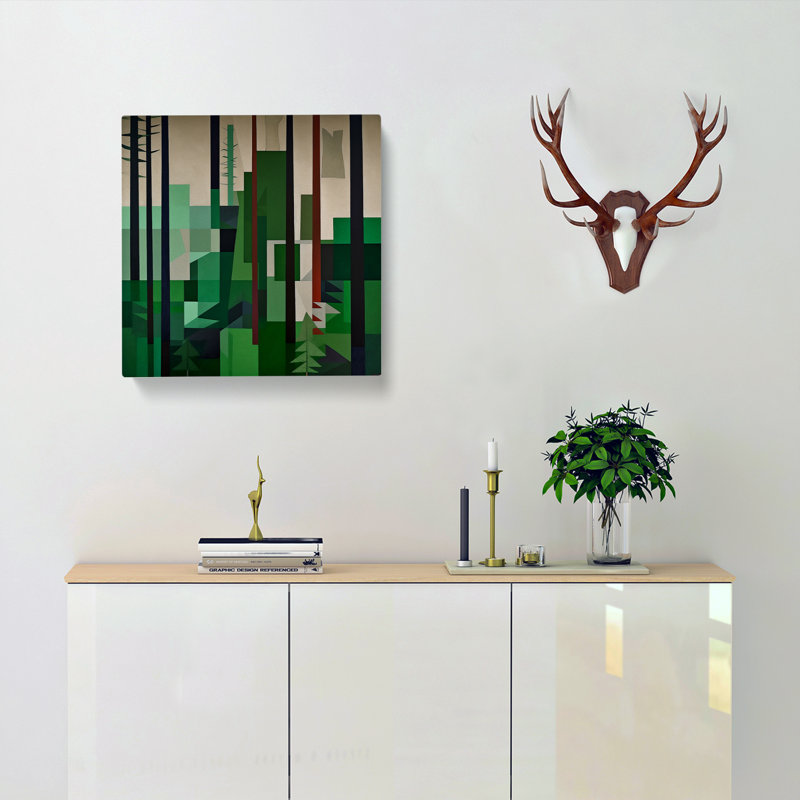 Forest Suprematism No.1 - Wrapped Canvas, 35cm H x 35cm W x 3cm D