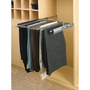 Rev-A-Shelf 21.5 - 26 Adjustable Pull Down Closet Rod, Chrome, CPDR-1826