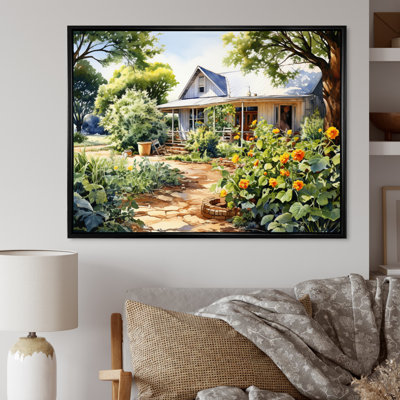 Farmhouse Frontyard Oasis II - Imprimé