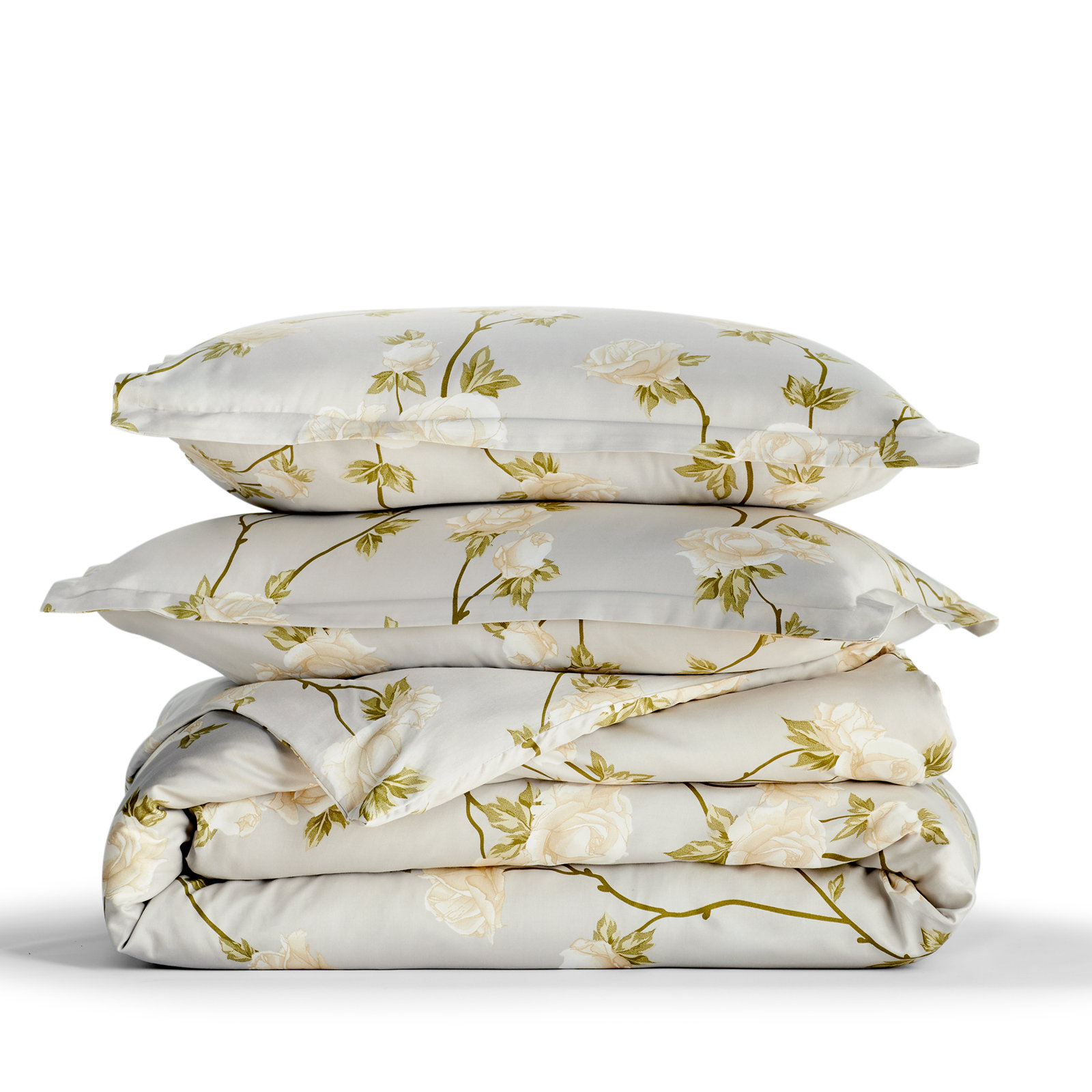 Auren Sateen Duvet Cover Set, Twin Duvet Cover + Standard Sham