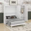 Grand lit escamotable luxueux avec garde-robe élégamment intégré-1155665927