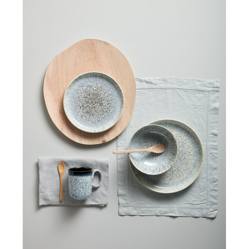 Denby Halo Speckle Coupe Cereal Bowls 