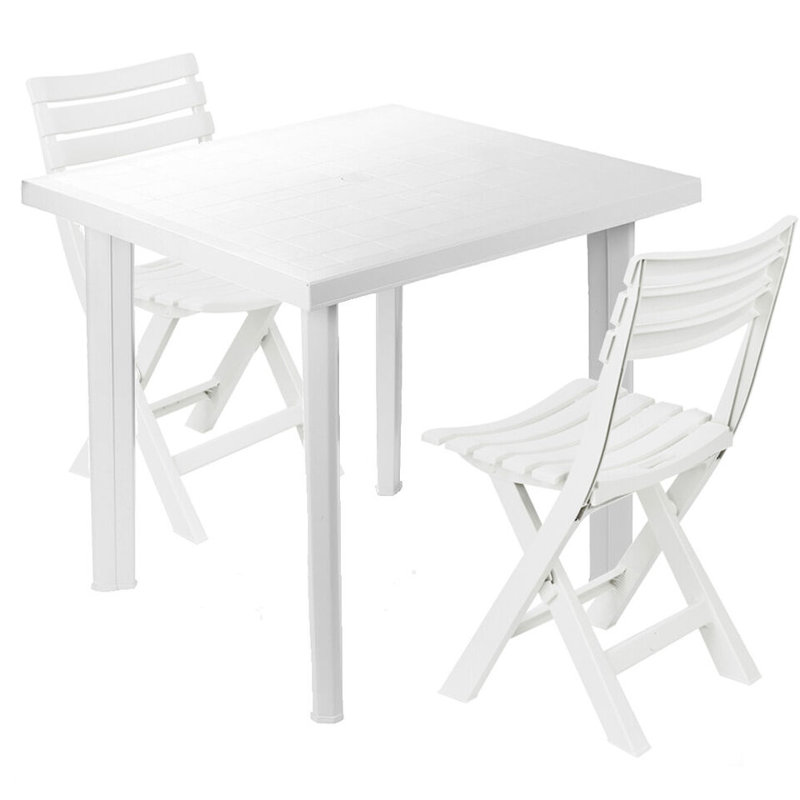 Cateisha 4 - Person Patio Dining Set with Square Table, 2