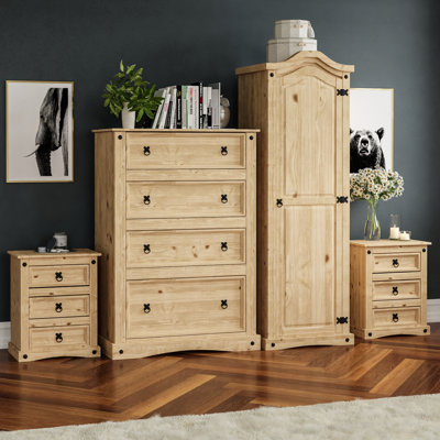 Harold Solid Wood Piece Bedroom Set