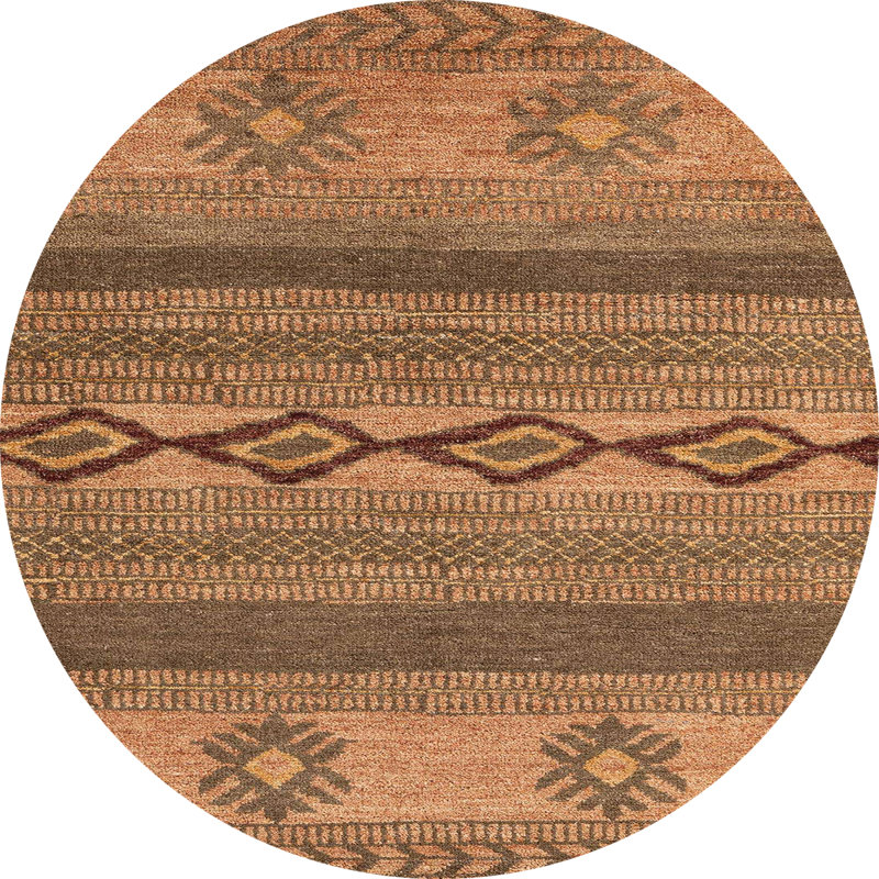 Abstract Indoor Rug, Round 3'