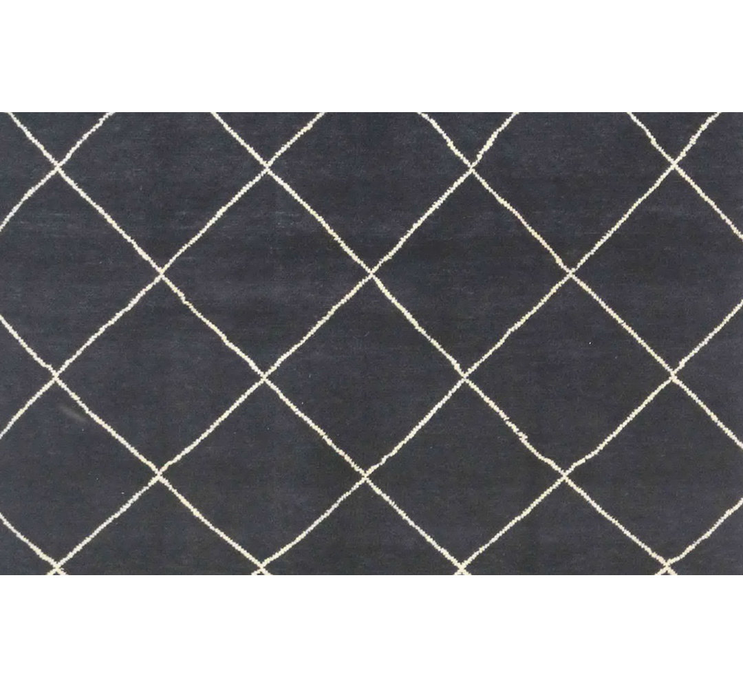 Geometric Hand Knotted 171cm X 244cm Area Rug