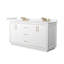 Icon 66" Freestanding Double Bathroom Vanity with Cultured Marble Top-845919800-845919801