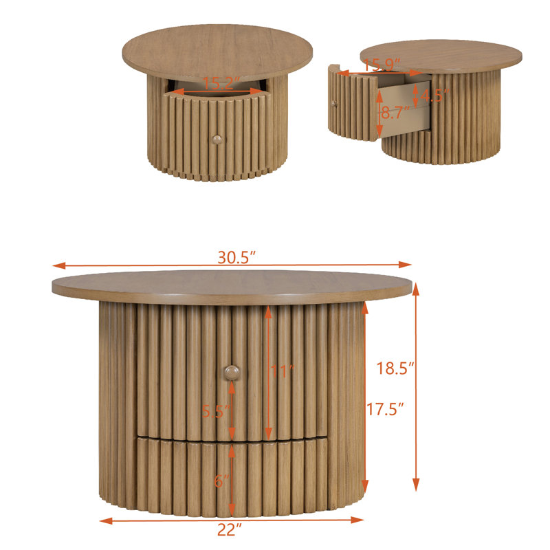 Table basse Avalie, Naturel