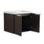 Armoire de salle de bain 24 po avec lavabo en résine, portes à fermeture en douceur, fixation flottante, pour petite salle de bain-2115068094
