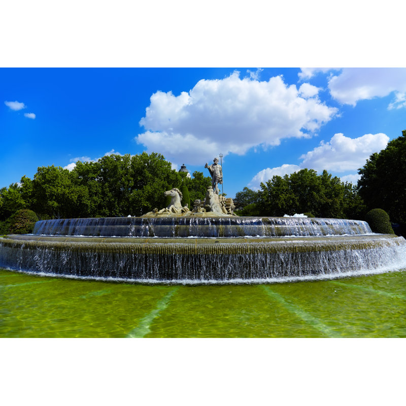 Tristen Fountain Of Neptune by TPopova - Wrapped Canvas Print, 30cm H x 46cm W x 3.8cm D