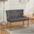 Velvet Double Dining Loveseat Bench, Kitchen & Dining Seating, 2-Seat Tufted Bench W/Handmade Buttons, Wing Back, Gold-Plated Steel Legs, Mid Century Modern,Single Pack,Gray-1024460338