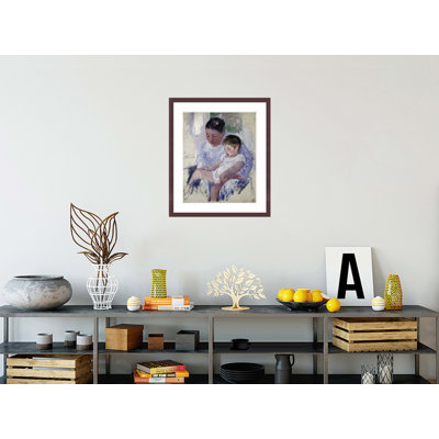 « Jenny et son enfant endormi » de Mary Cassatt – Reproduction giclée encadrée
