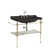 WS Bath Collections Waldorf 21.7'' Ceramic;Metal Rectangular Bathroom Sink with Overflow
