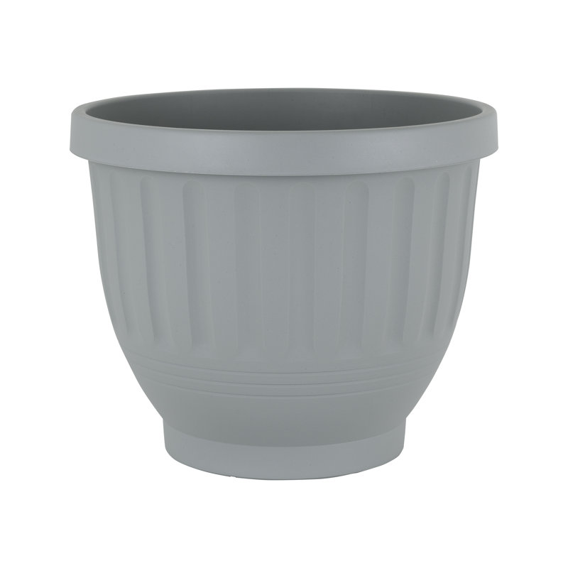 Wham Etruscan 47cm Round Planter Pack of 4 Soft Grey