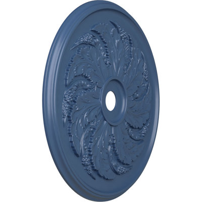 Médaillon de plafond Endurathane Sellek, diamètre extérieur de 42 1/8 po x P 1 7/8 po (convient aux auvents jusqu'à 9 po), finition Americana peinte à la main