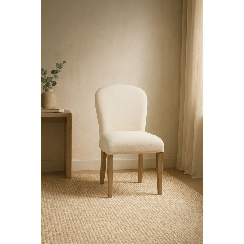 Chaise rembourrée Arch (ensemble de 2), Blanc