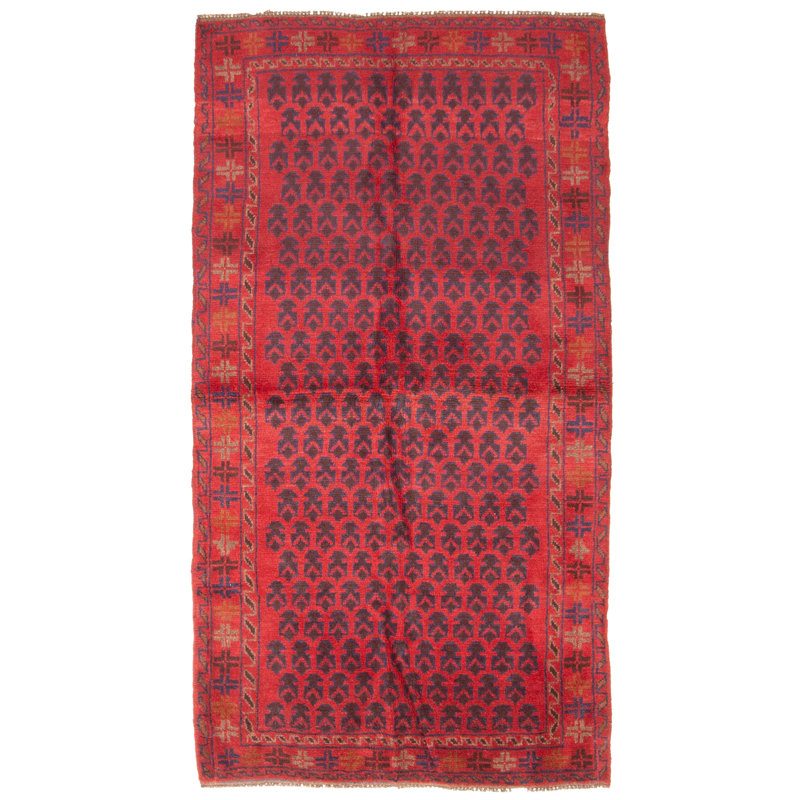 Rizbaft Red Rug 3'7" x 6'6"