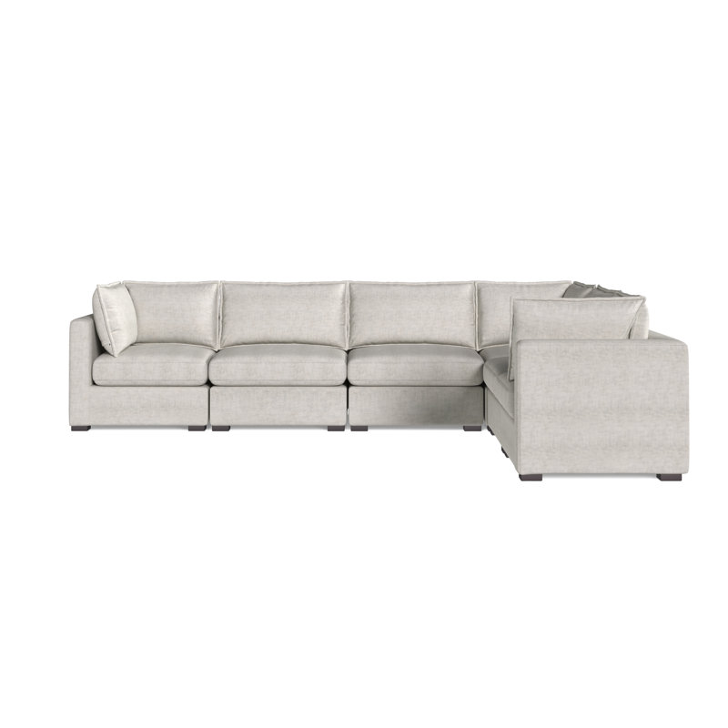 Canapé modulaire Dosh, Polyester brun clair