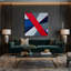 Hard Hard 62, art mural sur toile grise-1030254714