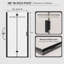 Porte de douche pliante à charnières pivotantes semi-encadrées, noir mat, de 81 à 84 cm (32 à 33 pouces), avec verre trempé de 6 mm et installation réversible