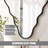 Scalloped Metal Framed Decorative Irregular Wall Mirror-122267948-122267945