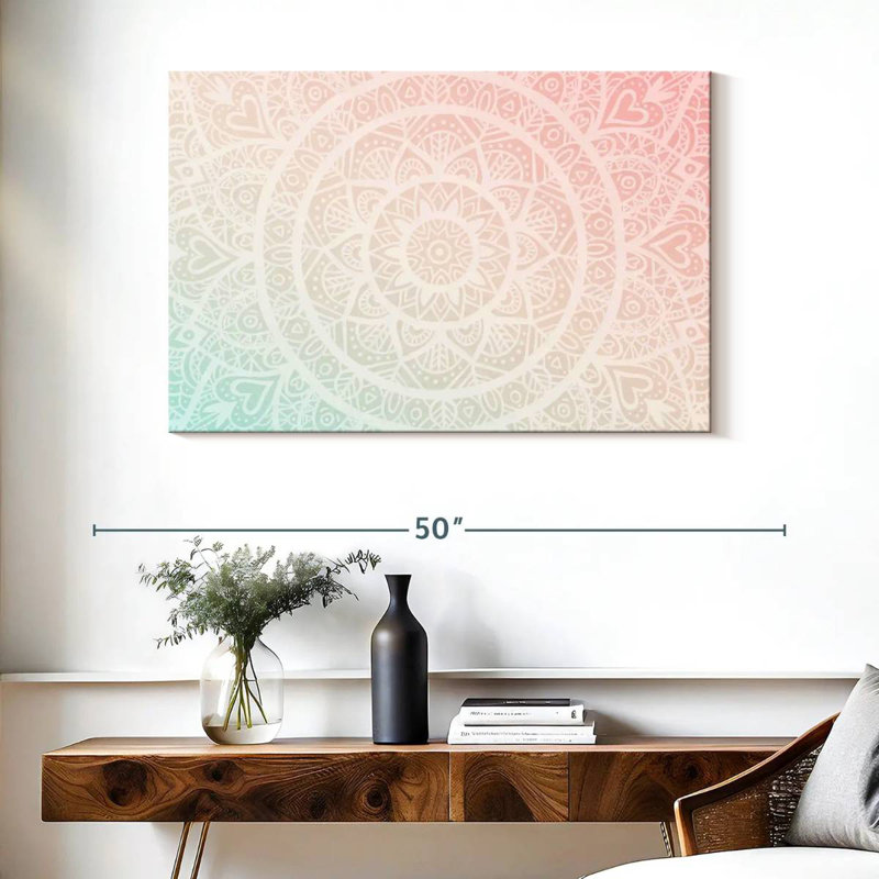 Kerner Gradient Mandala, 26" H x 39" W