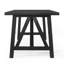Table de salle à manger Style en bois d'hévéa, l 70,29 po x P 44,50 po H 29,28 po, noir mat, bois massif +, assemblage requis avec structure et structure en bois d'hévéa, noir