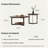 Coffee Table Set 2-Piece Modern Living Room Table Set Leather Coffee Table Round Nesting Table Set