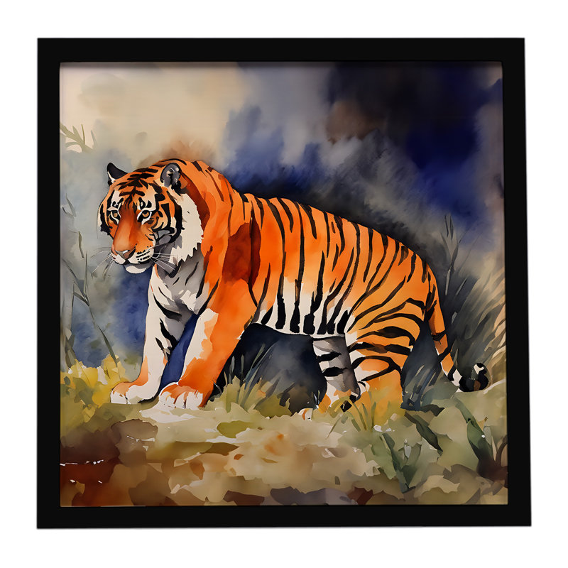 Bengal Tiger Framed Metal Print