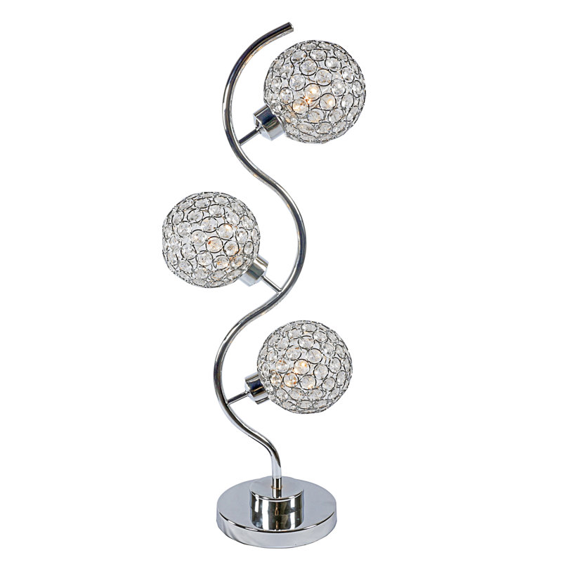 Elegant Crystal Globe Table Lamp