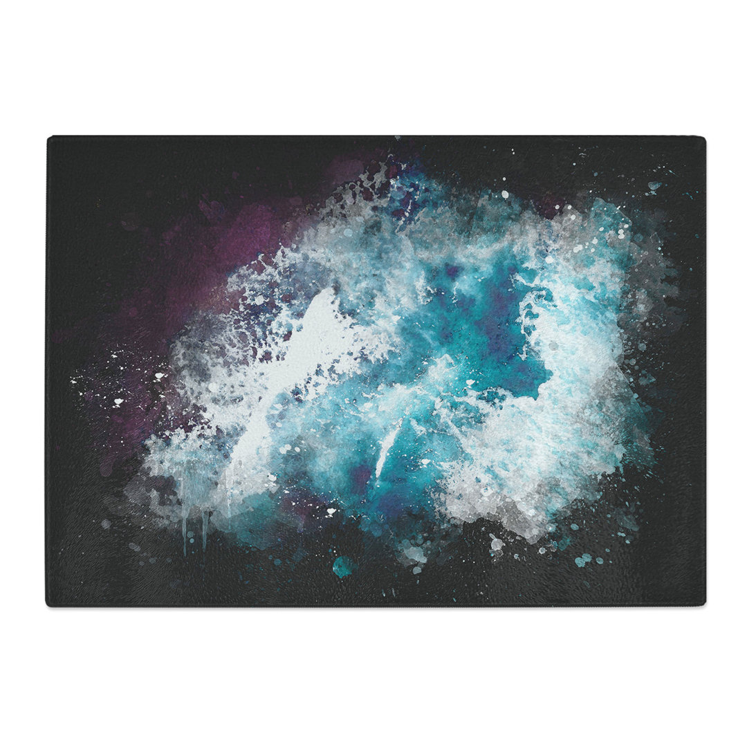 Ocean Waves in Wollongong Australia Paint Splash Chopping Board