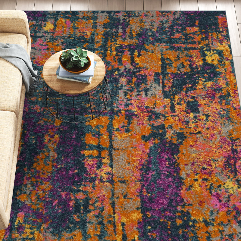 Christa Abstract Area Rug, Rectangle 8' x 10'