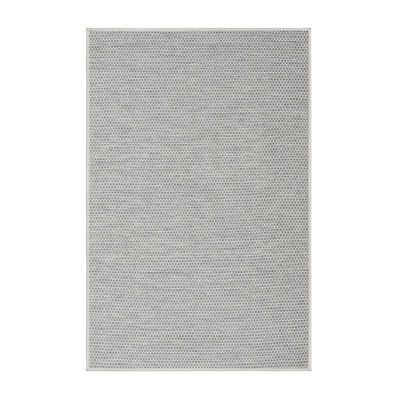 Tapis gris contemporain Hueytown, Rectangle 3 pi x 5 pi