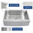 30" Farmhouse Kitchen Sink with Ledge Workstation 304 Stainless Steel Single Bowl Sink Basin with Accessories