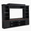 Farmhouse Style 4-Piece Entertainment Wall Unit Set With Bookshelf And Wine Rack, Ideal For Displaying Media And Decor In Living Room