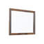 Commode Loft marron à 6 tiroirs avec miroir