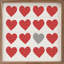 Cœurs Xoxo - blanc-1092157921