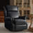 Hayliee 33.5" W Genuine Leather Swivel Glider Recliner-397259481