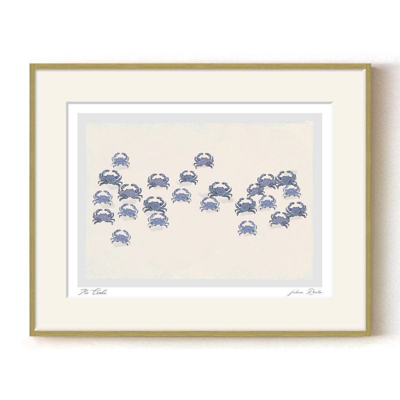 The Crabs, 24" H x  32" W, Gold