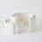 Crescent Printed Vase-Matte White-Sm-119364165