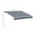 Patio Retractable Awning with Manual Crank, Exterior Sun Shade-112161278-112161298