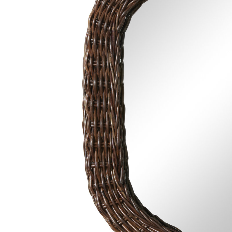 Kingston Oval Rattan Mirror