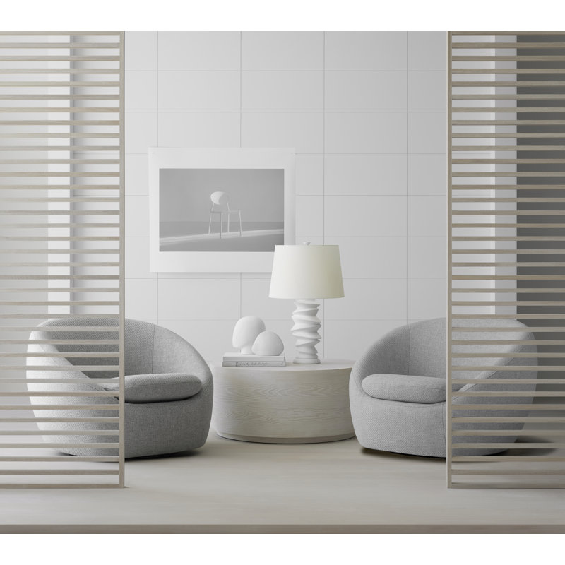 Julie Neill Karissa Medium Table Lamp, Plaster White