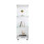 Armoire vitrée en verre blanc Home Office