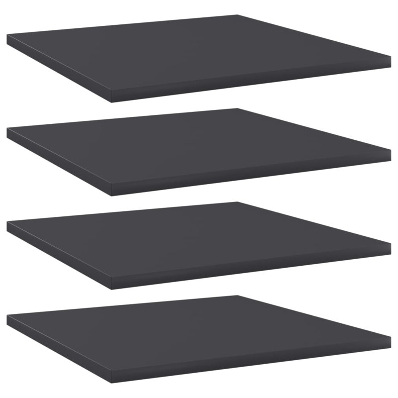 Tablettes flottantes étagères murales, gris, H 0,6 po x l 15,7 po x P 15,7 po