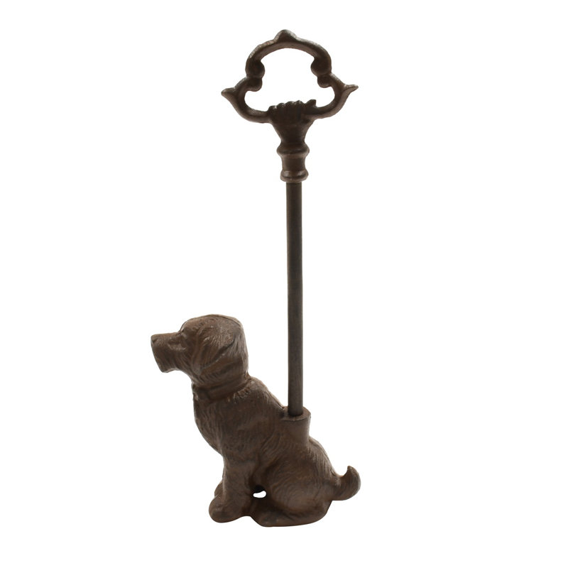 Butée de plancher en fonte portative pour chien