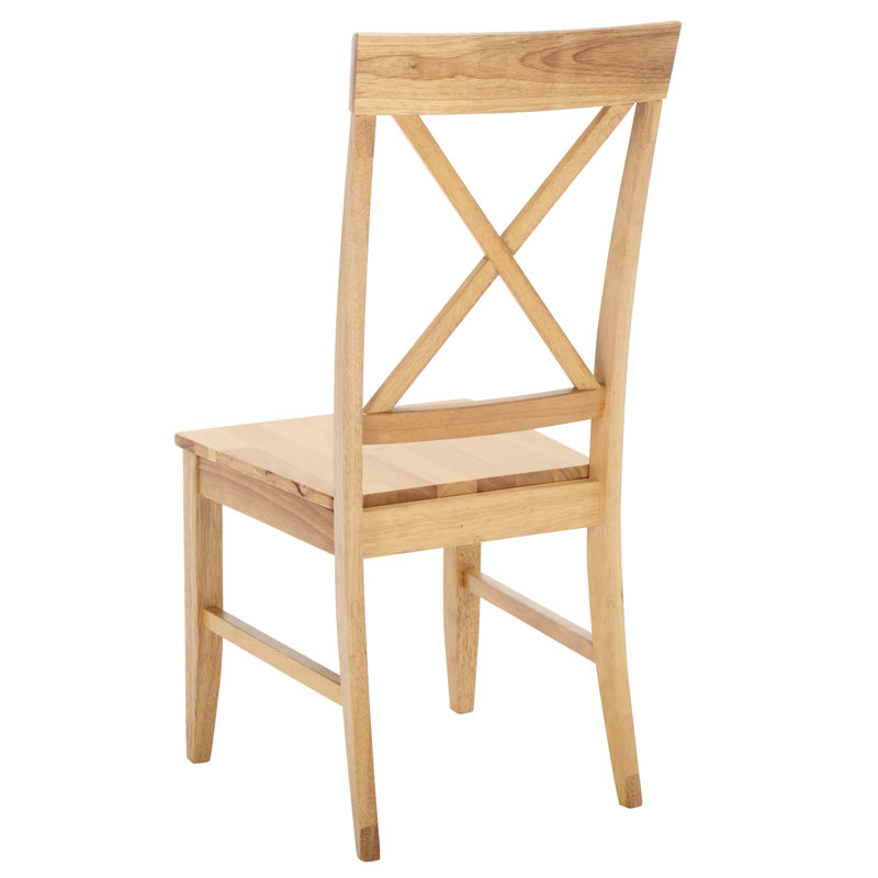 Cierra X-Back Side Chair, Light Oak
